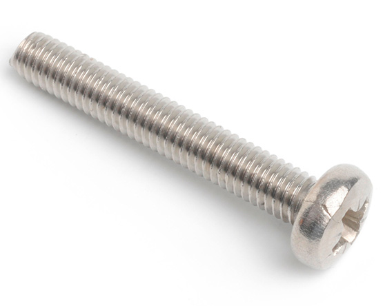 M1.6 X 2 POZI PAN MACHINE SCREW DIN 7985Z A4 ST/ST