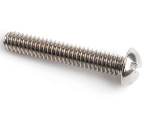 4-40 X 7/16 SLOT ROUND HEAD SCREW ANSI B18.6.3 A2 ST/ST