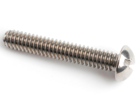 4-40 X 7/16 SLOT ROUND HEAD SCREW ANSI B18.6.3 A2 ST/ST