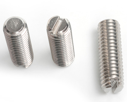 Stainless Steel Slotted Set Screws Flat Point