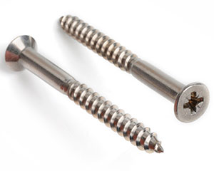 4.0 X 60 POZI CSK WOODSCREW DIN 7997Z A2 ST/ST