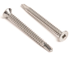 3.9 X 16 SQUARE DRIVE CSK SELF DRILL DIN 7504P A2 ST/ST