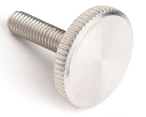 M4 X 25 KNURLED THUMB SCREW THIN TYPE DIN 653 A1 ST/ST