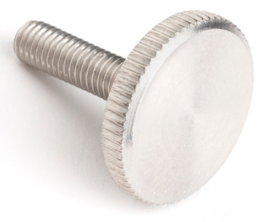 M4 X 25 KNURLED THUMB SCREW THIN TYPE DIN 653 A1 ST/ST